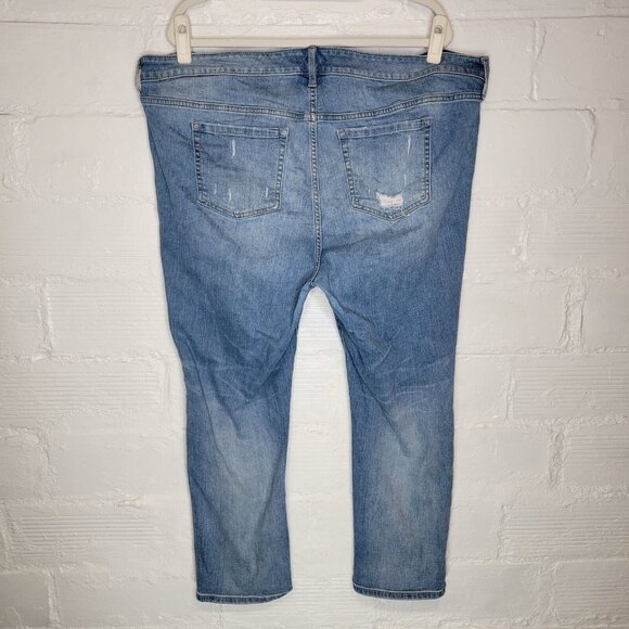 Torrid Women's Size 20S Jeans Boyfriend Straight Distressed - Picture 2 of 4